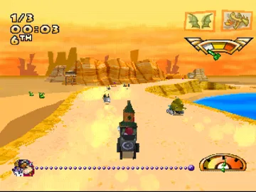 Wacky Races (EU) screen shot game playing